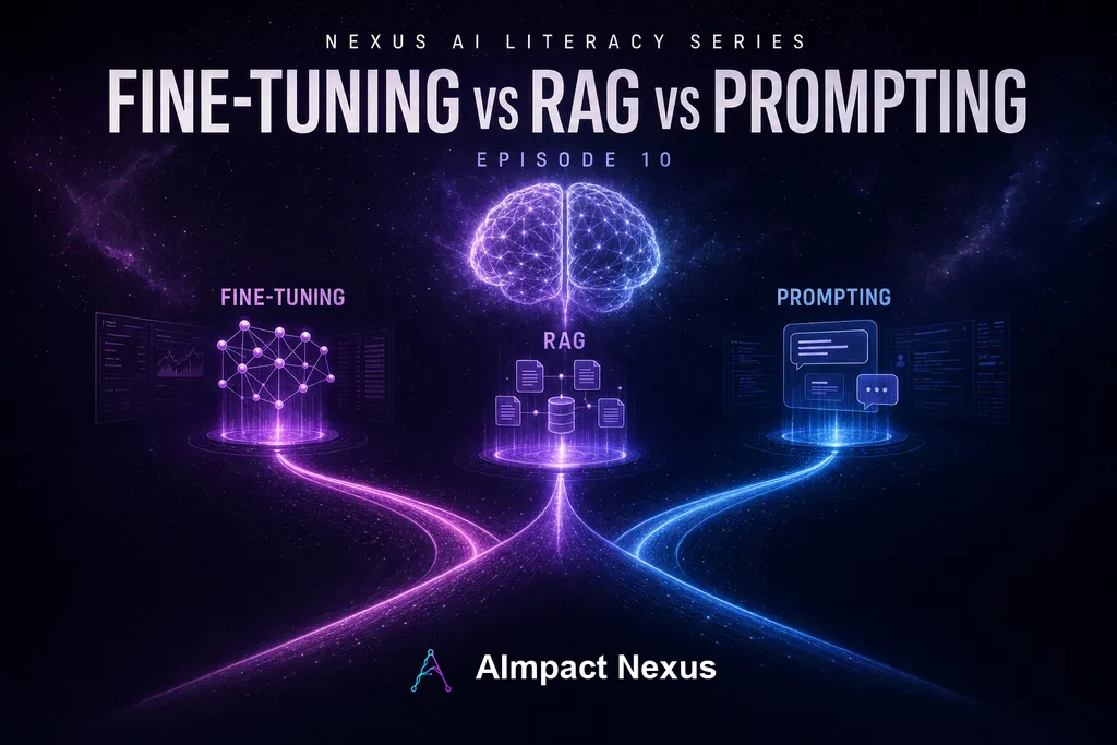 Episode 10: Fine-tuning vs RAG vs Prompting